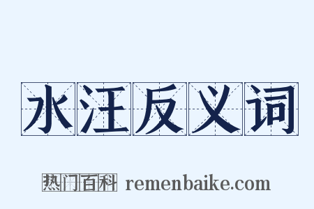 水汪反义词是什么意思的图片